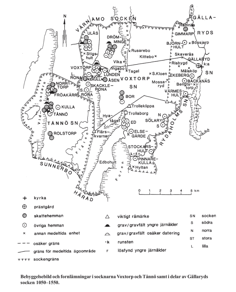 Exempel på en karta från högskoleprovet